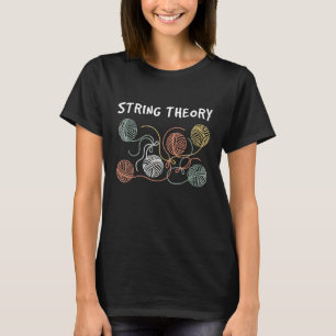 Geëtiketteerde String Theory Higgs Boson Physics T-shirt