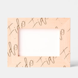 Geëtst Hout Pet NAME patroon Tijdloze Bewaarsake Gegraveerde Lijstjes