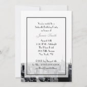 Geëtst NYC Fisheye Skyline 2 BW Sweet 16 V Kaart (Achterkant)