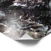 geëtst rotsblok foto afdruk (Hoek)