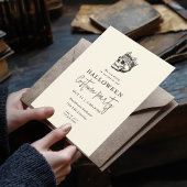 geëtst Skeleton King Halloween Party Kaart