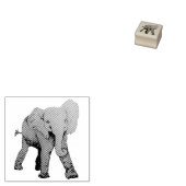 Geëtste Baby olifant Rubberstempel (Gestempeld)