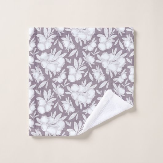 Geëtste Berry Branch Handdoek Collectie (Wasdoekje)