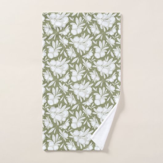 Geëtste Berry Branch Handdoek Collectie (Handdoek)