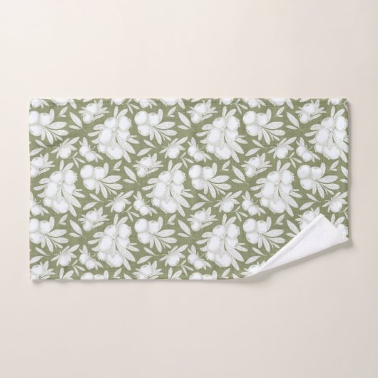 Geëtste Berry Branch Handdoek Collectie (Handdoek)