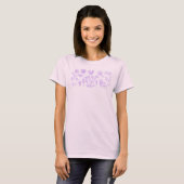 Geëtste bloemen (lavendel) Fine Art T-shirt (Voorkant volledig)