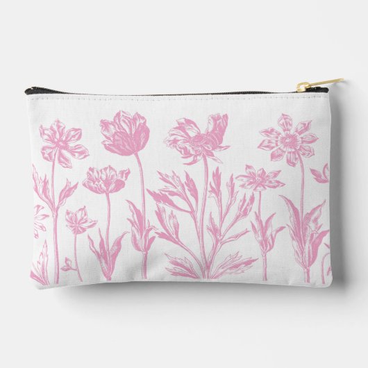 Geëtste bloemen (roze) Fine Art Etui (Achterkant)