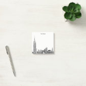 Geëtste NYC Skyline DIY BG Kleur Post-it® Notes (Kantoor)