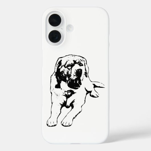 Geeuwreflex – minimaal gewas Case-Mate iPhone case (Achterkant)