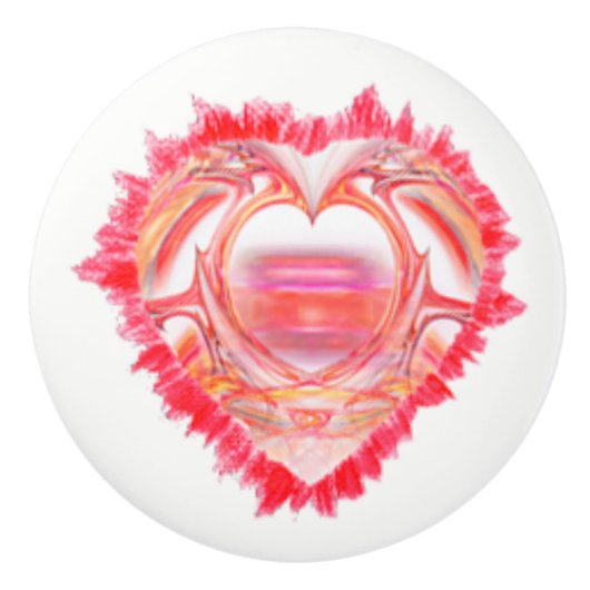 Geëvenaard ontwerp van het kunstwerk keramische knop (Voorkant)