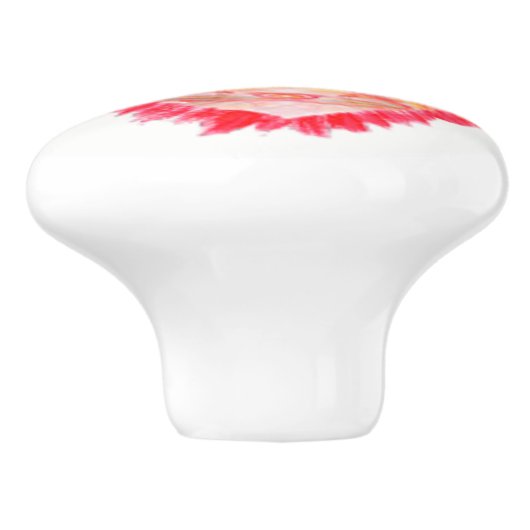 Geëvenaard ontwerp van het kunstwerk keramische knop (Zijkant)