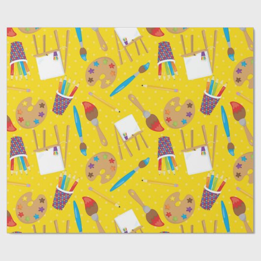 Geëvenaarde kunstenaars schilderen papier in de on (Vlak)