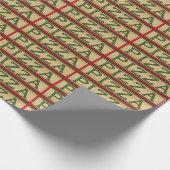 Geëvenaarde pizzakarapier cadeaupapier (Hoek)