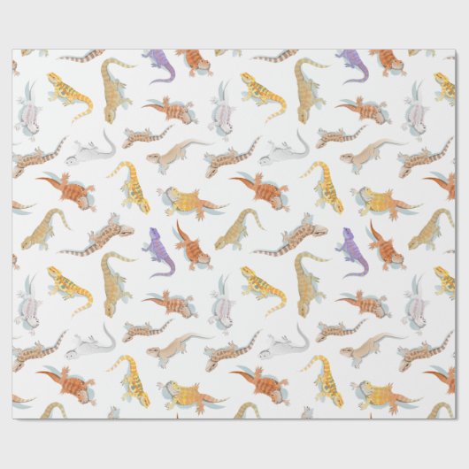 Geëxpandeerd Dragon Scatter Pattern Transparent Cadeaupapier (Vlak)