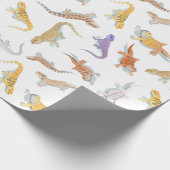 Geëxpandeerd Dragon Scatter Pattern Transparent Cadeaupapier (Hoek)