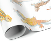 Geëxpandeerd Dragon Scatter Pattern Transparent Cadeaupapier (Rol Hoek)