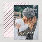 Geëxpandeerde vredesoverlay feestdagenkaart (Voorkant / Achterkant)