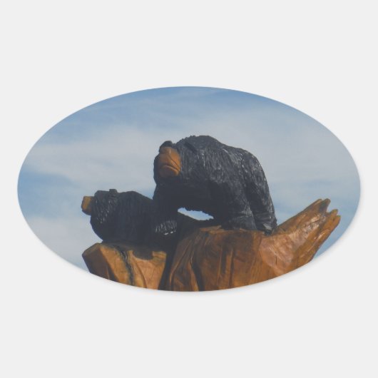 Geëxpandeerde zwarte straten met blauwe rokergeber ovale sticker (Voorkant)