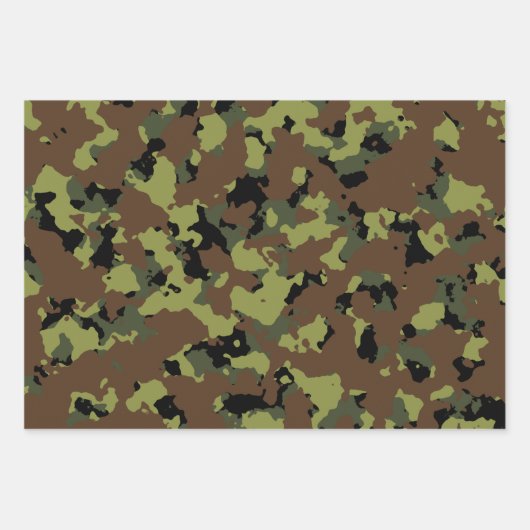 Geëxsorteerd Camo Inpakpapier Vel (Voorkant)