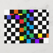 Geëxsorteerd regenboogrek Briefkaart Postmodern (Voorkant)