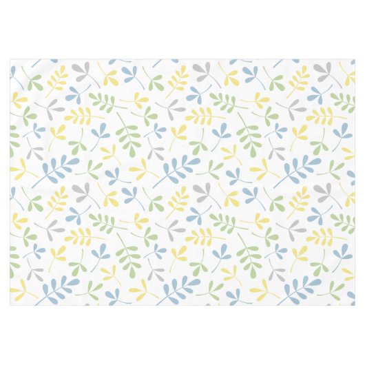 Geëxsorteerde Blauwe Groen Geel Witte PTN Tafelkleed (Voorkant (Horizontaal))