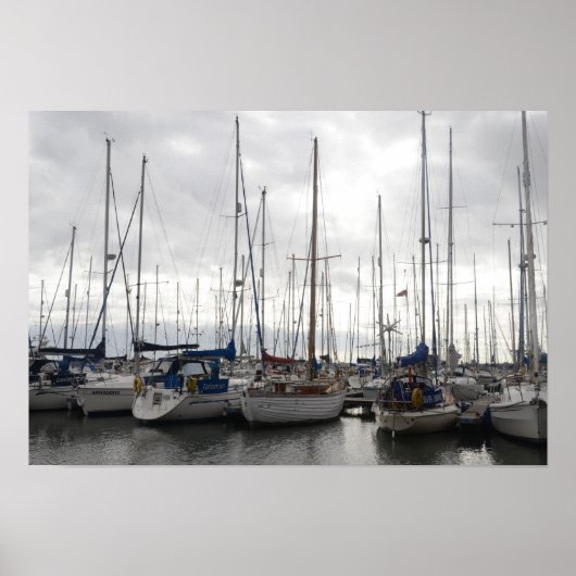 Geëxsorteerde jachten poster (Voorkant)