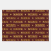 Geëxsorteerde ornamentale kerstknikkers inpakpapier vel (Voorkant 3)