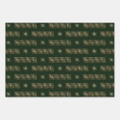 Geëxsorteerde ornamentale kerstknikkers inpakpapier vel (Voorkant)