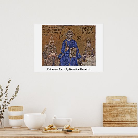 Geëxtreerd door Byzantine Mosaïst Poster (Keuken)