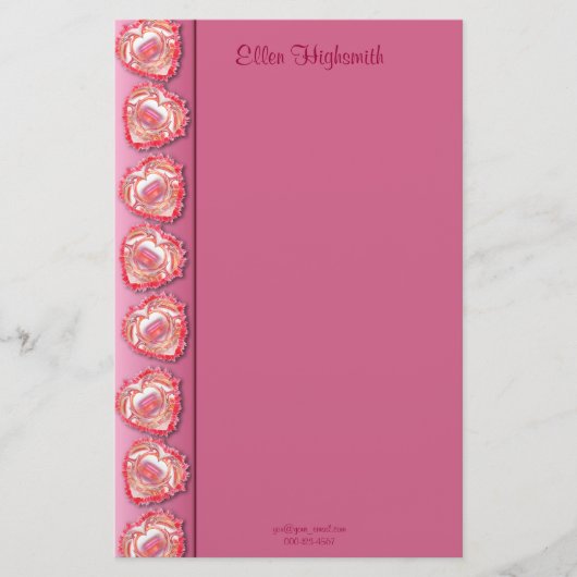 Geëxtreerde hartgrens briefpapier (Voorkant)