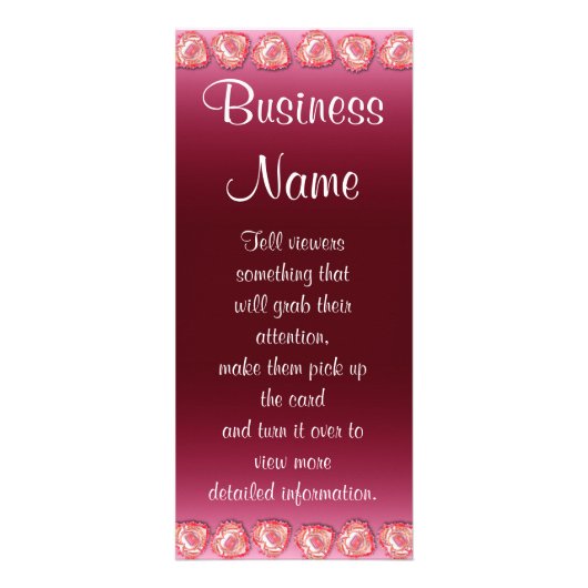 Geëxtreerde hartgrens reclamekaart (Voorkant)