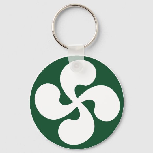 Geëxtrudeerd Baskisch kruis Sleutelhanger (Voorkant)