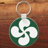 Geëxtrudeerd Baskisch kruis Sleutelhanger (Voorkant)