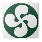 Geëxtrudeerd Baskisch kruis Tegeltje (Voorkant)