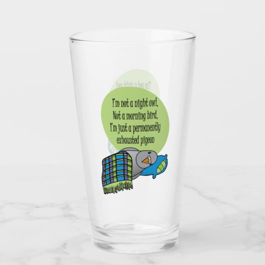 geëxtrudeerde duif glas (Achterkant)