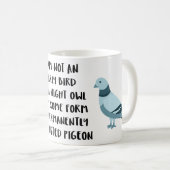 geëxtrudeerde duif koffiemok (Voorkant rechts)