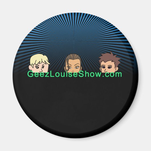 Geez Louise donkere magneet (Voorkant)