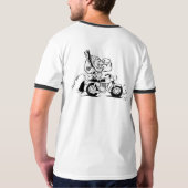 Geezer met een Grudge T-shirt (Achterkant volledig)