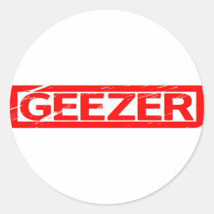 Geezer Stamp Ronde Sticker