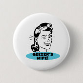 Geezer's vrouw ronde button 5,7 cm (Voorkant)