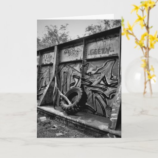 "GEEZY—PEEZY" Beterschap Kaart (Gele Bloem)