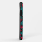 Gefaceteerd Rood en Cyaan Case-Mate iPhone Case (Achterkant/rechts)