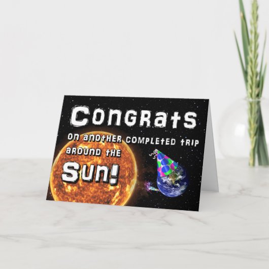 "Gefacteerde vis op een andere voltooide reis" Bir Bedankkaart (Voorkant)