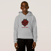 Gefanged Red Devil met Horns Sweatshirt (Voorkant volledig)