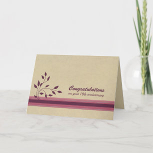 Gefeliciteerd 10e Jubileum medewerker Kaart