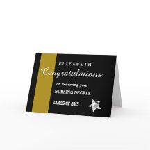 GEFELICITEERD 2015 Nursing Degree Gold Stripe N2