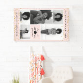 Gefeliciteerd 2019 Afstuderen Blush fotocollage Spandoek (Insitu)