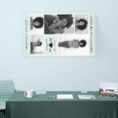 Gefeliciteerd 2019 Afstuderen Mint Photo Collage Spandoek (Beurs)