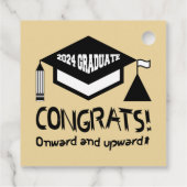 Gefeliciteerd, 2024 Afstuderen! Bedankjes Labels (Achterkant)