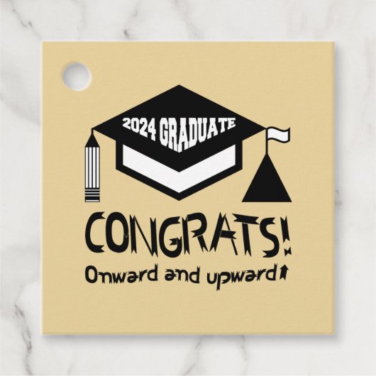 Gefeliciteerd, 2024 Afstuderen! Bedankjes Labels (Voorkant)